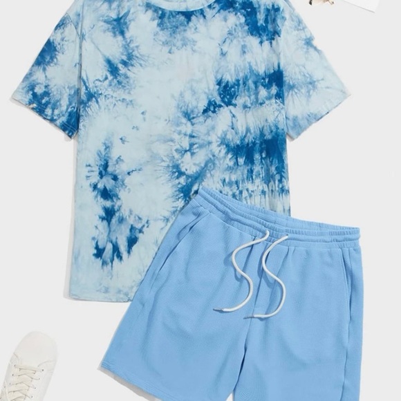 Tie and dye tee and shorts L - Picture 1 of 5